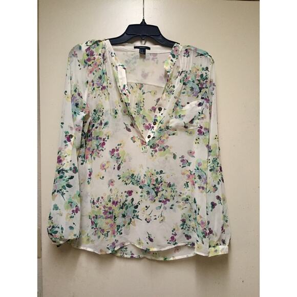 Forever 21 Tops - Forever 21 Flowy Summer Floral Blouse